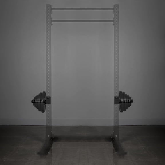 Olympic Weight Plate Holder for Power & Squat Racks – Fits 2x2, 2.33x2.33, 3x3 Inch Tubes, 1" Hole – Storage Horns for Weight Plates on Power Rack – Pair