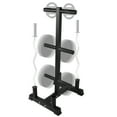 Olympic Weight Plate Rack for Bumper Plate Storage, w/Barbell Holders
