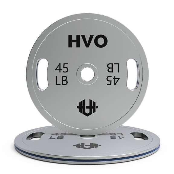 Olympic Weight Plates Grip Barbell: 2 Inch Standard Calibrated Weight Plate for Strength Training and Weightlifting in Home Gym Single Pair and Sets 45LBx2