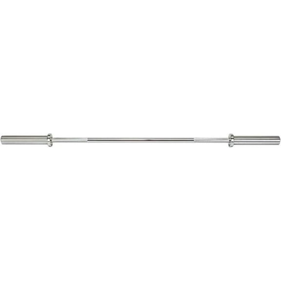 Weightlifting Barbell Bar 86" Heavy-Duty Straight Bar for 2-inch Weight Plates 330 lb. Weight Capacity