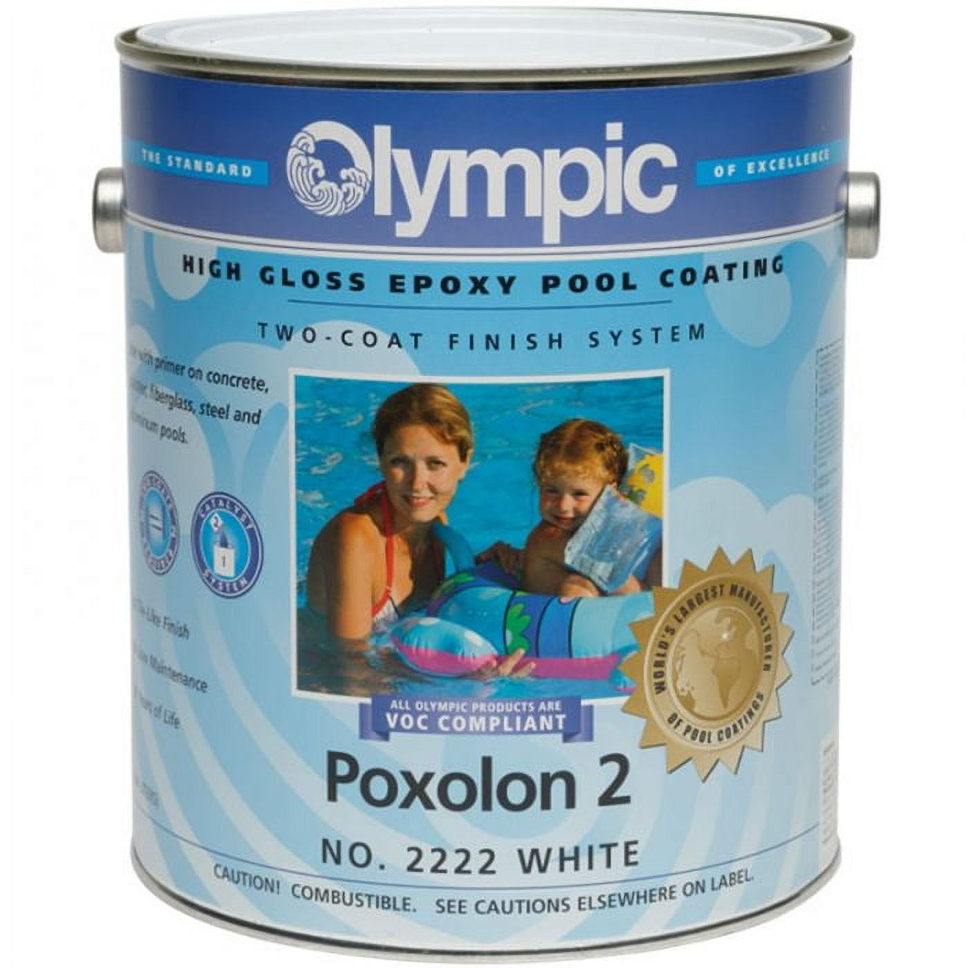 Olympic Epoxy-Based Swimming Pool Paint & Sealer, Concrete Deck ...