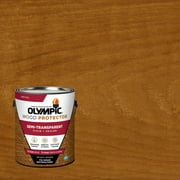 Olympic 1 Gallon Cedar Semi-Transparent Exterior Wood Stain Plus Sealer in One