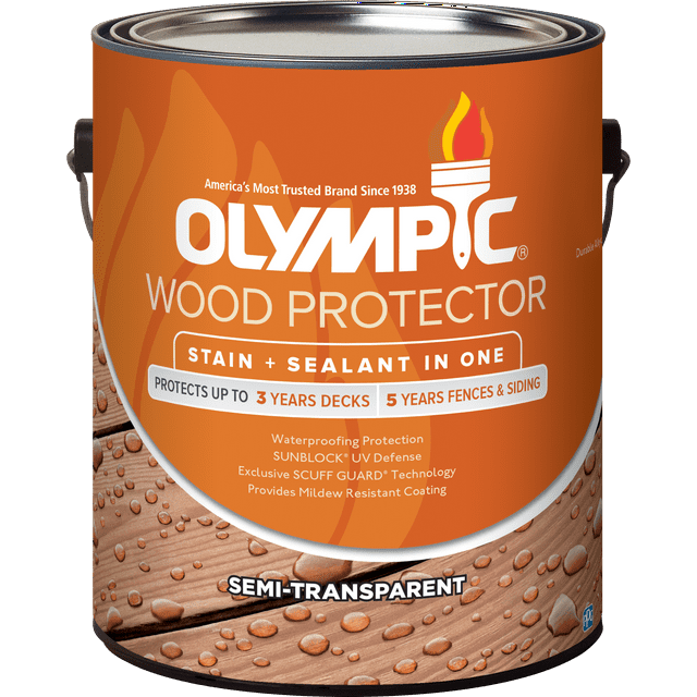 Olympic Wood Protector 1 gal. Cedar SemiTransparent Exterior Stain