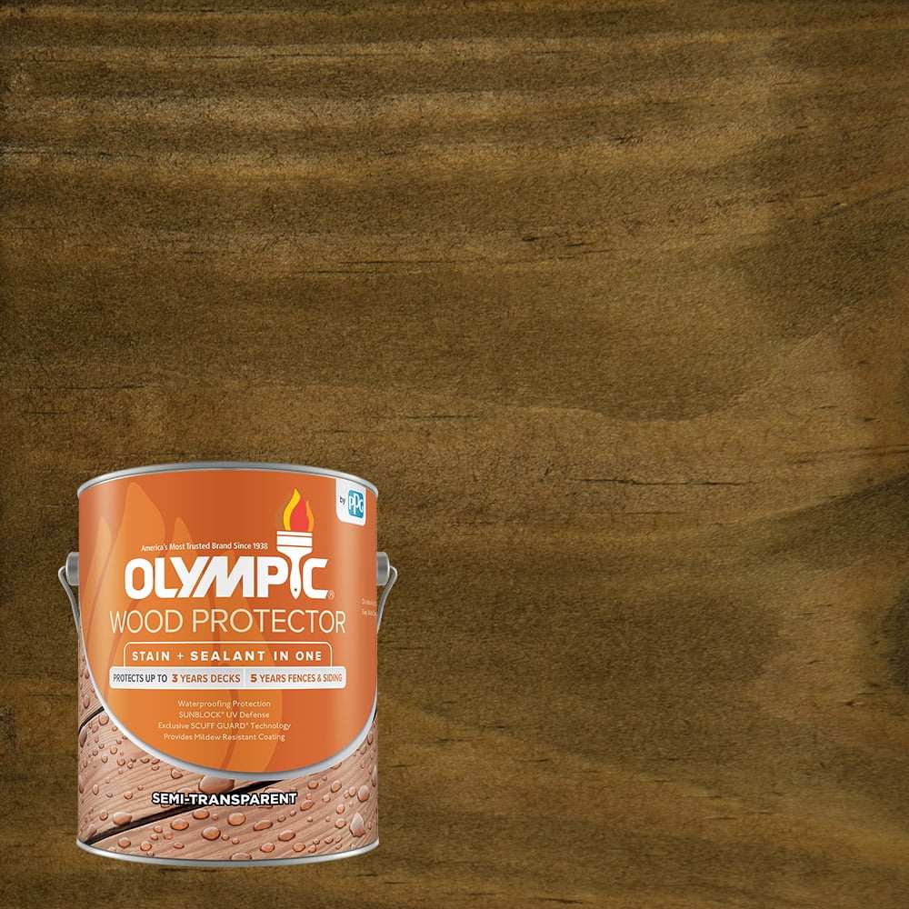 Olympic Wood Protector Exterior Stain Plus Sealant in One, Semi