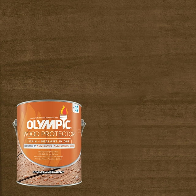 Olympic Wood Protector Exterior Stain Plus Sealant in One, Semi