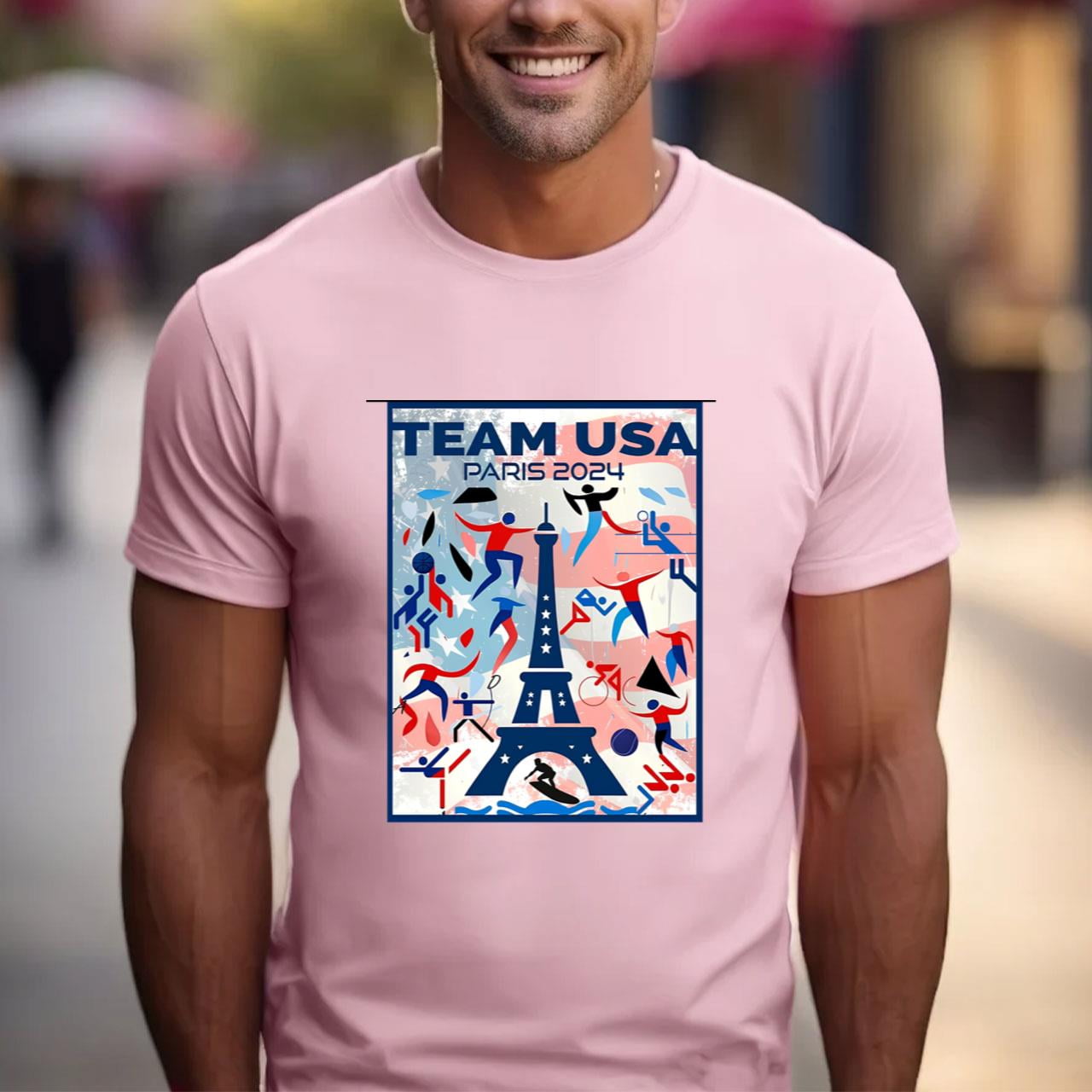 Olympics 2024 TShirt, Team USA Olympic Tshirt, Paris Olympics Tee, USA