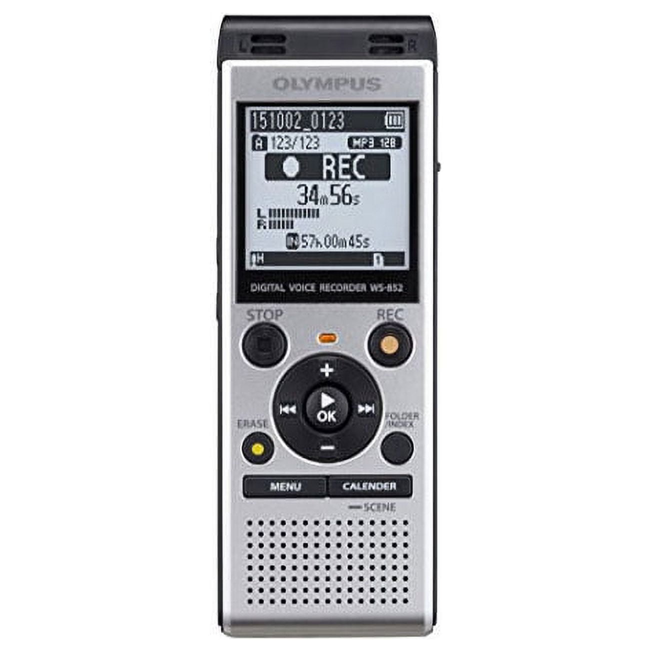 Olympus WS-852 Handheld Digital Voice Recorder - 250 mW, 4GB With