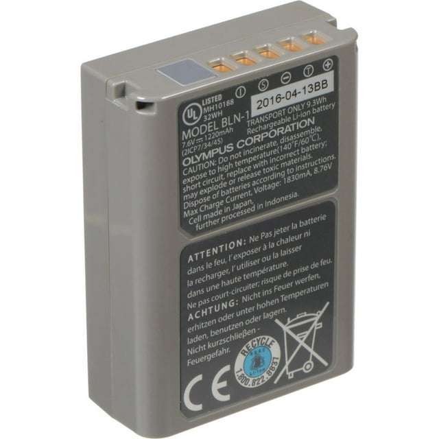 Olympus BLN-1 7.6V 1220mAh Rechargeable Lithium-Ion Battery