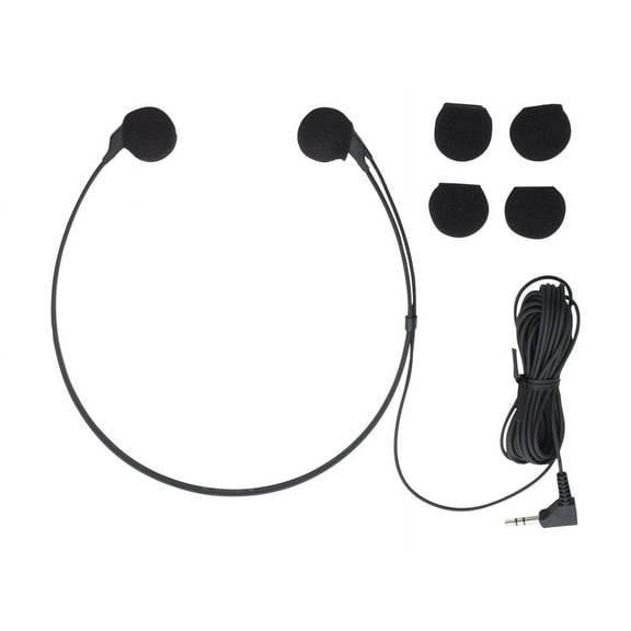 Olympus E-102 - Headphones - vertical - wired - 3.5 mm jack - black - for Olympus D-1000, DM-1, DS-150, DS-2000, DS-3000, DS-320