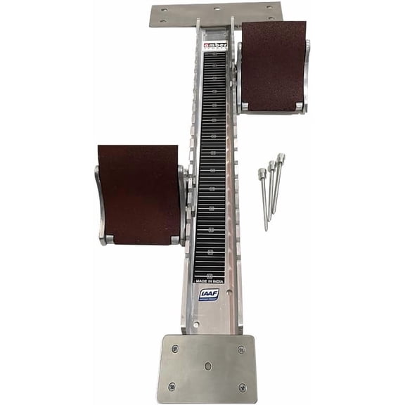 Olympus IAAF Certified Starting Block, Durable Aluminum Construction, Adjustable Pedal Angles, Rust-Proof Steel Channel, Firm Track Grip, and Professional Quality for Optimal Speed and Stability