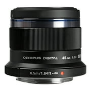 Olympus M.Zuiko Digital 45mm F1.8 Lens, for Micro Four Thirds Cameras Black