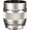 thumbnail image 1 of Olympus 75mm f/1.8 M.Zuiko Digital ED MSC Autofocus Lens for MFT (Micro Four Thirds) Silver {58}, 1 of 8