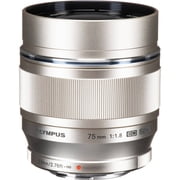 Olympus 75mm f/1.8 M.Zuiko Digital ED MSC Autofocus Lens for MFT Micro Four Thirds Silver {58}
