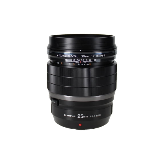 Olympus M. Zuiko Digital ED 25 mm 1:1.2 Pro Lens, Suitable for All MFT Cameras (Olympus OM-D & Pen Models, Panasonic G-Series), Black