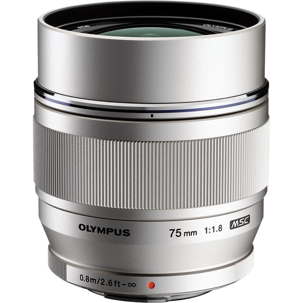 Olympus M.Zuiko ZERO Coating 75mm MSC Autofocus Telephoto, Silver