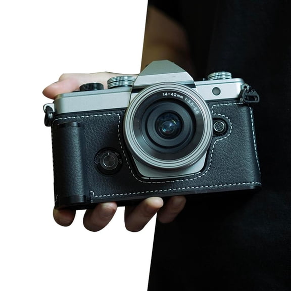 For Olympus OM-3 Handle Leather Case Camera Bag Protector For Olympus OM-3 Genuine Shoulder Strap For Photo Strap Leather Wrist Retro Leather Retro Protective Half Cover Handle Leather Retro