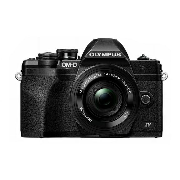 Olympus OM-D E-M10 Mark IV 20.3 Megapixel Mirrorless Camera with Lens, 14 mm, 42 mm, Black