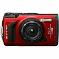 thumbnail image 1 of Olympus OM System Tough TG-7 High Resolution Bright, 4K Video 44x Macro Shooting, Red, 1 of 20