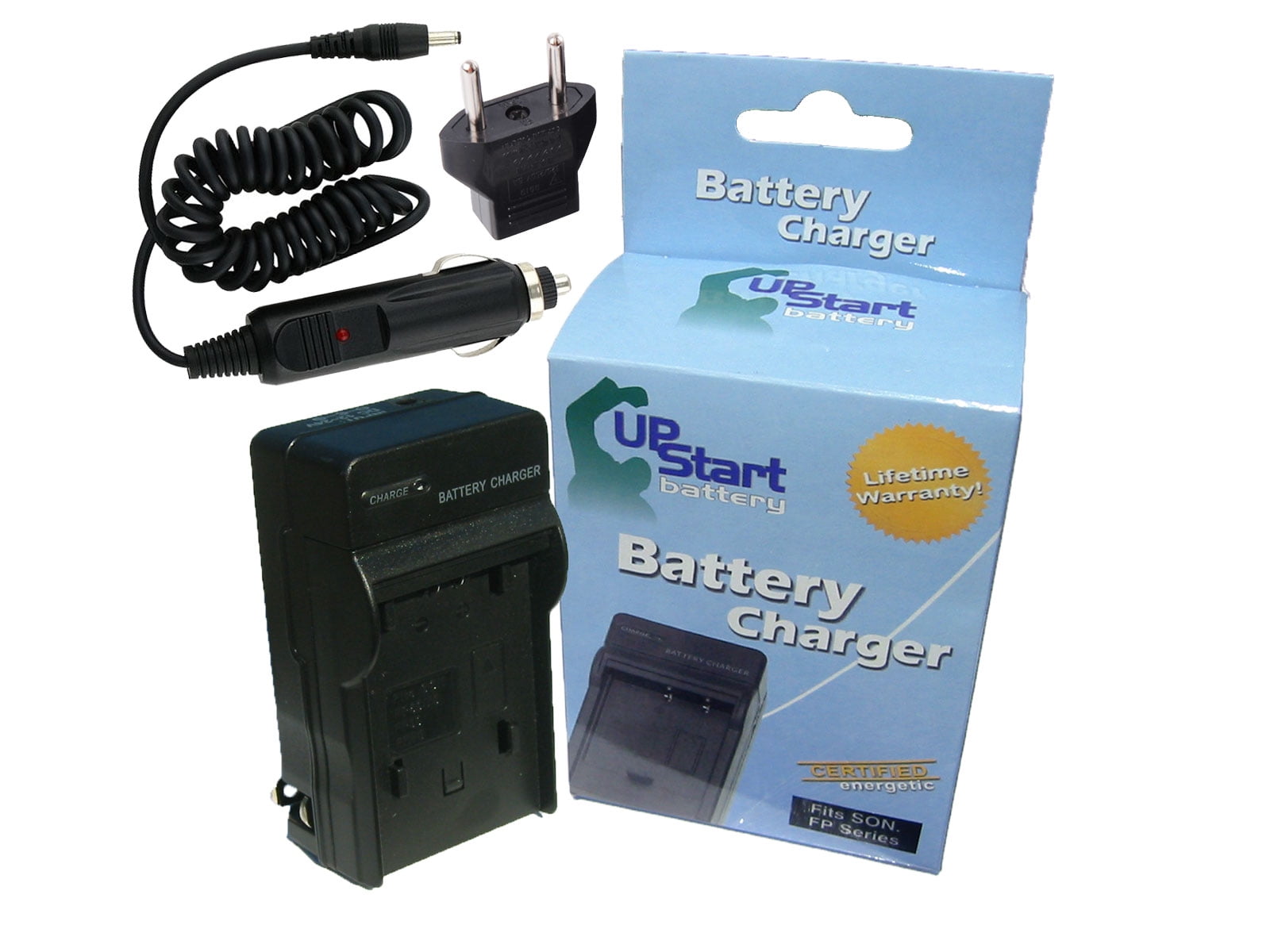 Olympus Stylus 850 SW Charger with Car Plug & EU Adapter Replacement