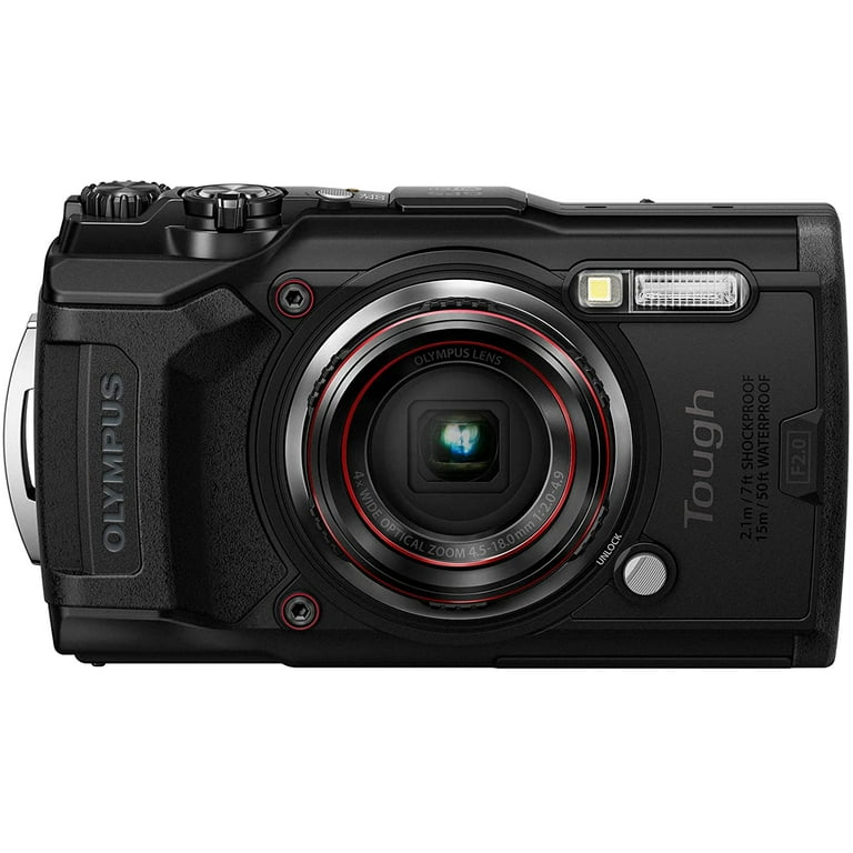 本日限定セール‼️Olympus ブラック TG-6 IPX8 Olympus Tough TG-6 Waterproof Digital Camera, Black, Compact