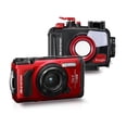 thumbnail image 1 of Olympus Tough TG-7 12 MP Digital Camera with F2.0 Lens and TruePic VIII Image Processor (Red) Bundle with Underwater Camera Housing for TG-6 and TG-7 Cameras (Red and Black) (2 Items), 1 of 8
