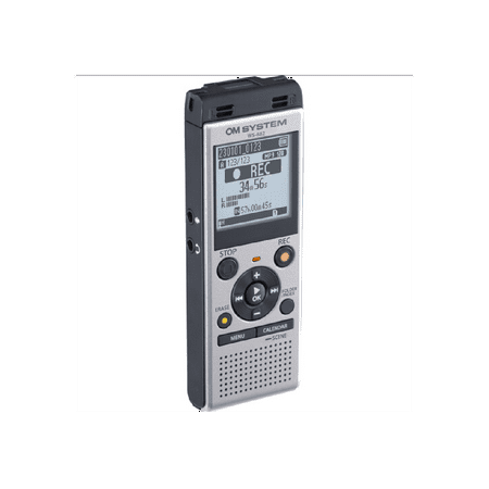 OM System - WS-882 Digital Voice Recorder - Black/Grey
