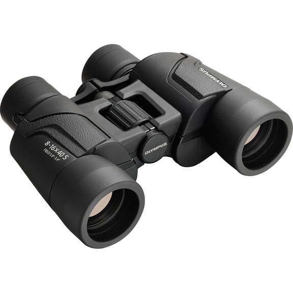OM Digital Solutions 8-16x40 Explorer S Standard Zoom Binoculars, Black (V501024BU000)