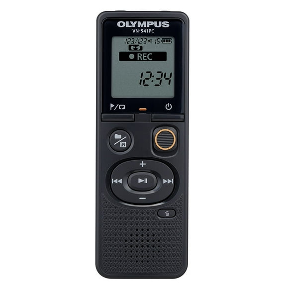 Olympus VN-541PC Entry Level Voice Recorder with One-Touch Recording, Black