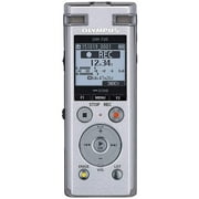 Olympus Voice Recorder DM-720 with 4GB, Micro SD Slot, USB Charging, Direction PC Connection, Transcription Mode, Silver, 4GB built in memory 985 hours By Visit the Olympus Store