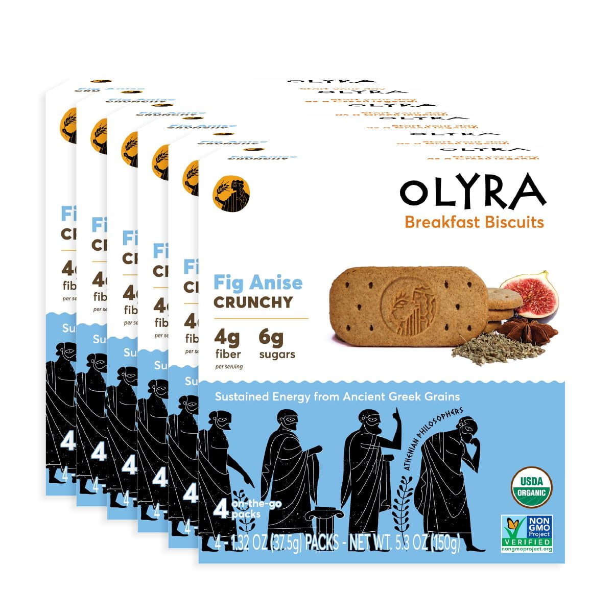 Olyra Breakfast Biscuits Fig HHA1 Anise Kids Healthy Snacks Plant