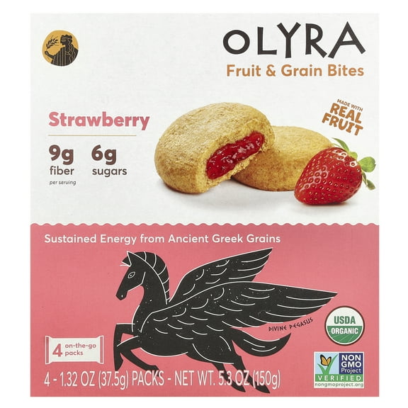 Olyra Strawberry Soft Baked Bites 4 Packs