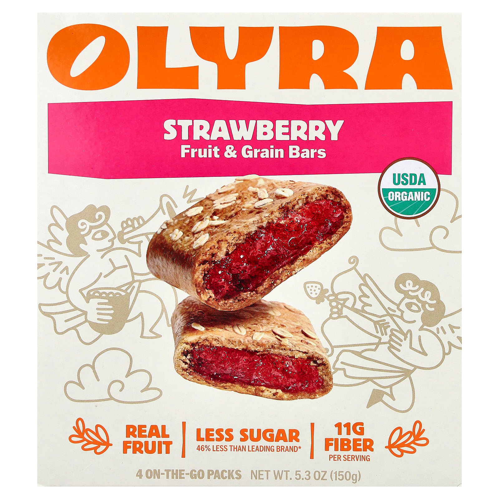 Olyra Strawberry Soft Baked Bites 4 Packs