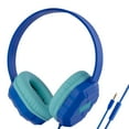 thumbnail image 1 of Olyre Kids Hedapnones with Microphone for School for Boys and Girls, 94dB Volume-Limiting Stereo Wired Headphones for Kids with Braided Tangle-Free Cable Compatible with Computer Tablet Blue/Green, 1 of 8