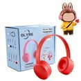 thumbnail image 1 of Olyre Mini Headphones for 15/17cm Trendy Dolls- Cute Costume Headset Accessories  - Headset Only (Doll Not Included)--Red, 1 of 10