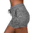 thumbnail image 1 of Olyvenn 2025 Womens Summer Shorts Trendy Drawstring Loose Yoga Pants Elastic High Waisted Beach Shorts Comfy Short Pants Gray XXL, 1 of 5