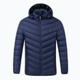 thumbnail image 1 of Olyvenn Trendy Outdoor Warm Clothing Heated For Riding Skiing Fishing Charging Via Heated Coat Winter Warm Long Sleeve Hooded Fleece Puffer Jacket Thick Cotton Padded Overcoat Blue 12, 1 of 7