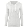 thumbnail image 1 of Olyvenn Deals Basic Lightweight Pullover Sweater Top Fashion Comfy Casual Hoodie Sweatshirt for Womens Clothes with Plus Size Gray 8, 1 of 4