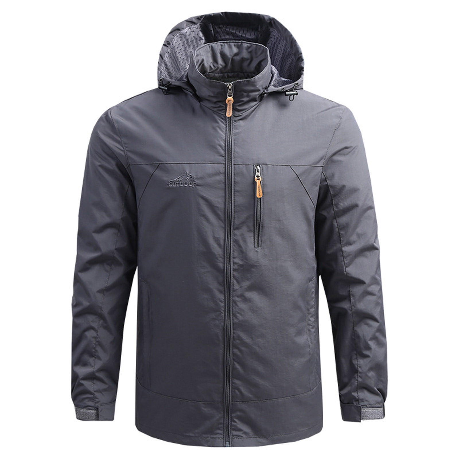 Olyvenn Deals Men's Thin Windbreaker Slim Fitting Zip Up Pocket Sun ...