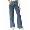 thumbnail image 1 of Olyvenn Stylish Women Wide Leg Jeans High Waist Baggy Jeans Vintage Loose Boyfriend Jeans Denim Pants Y2K Denim Pants Blue M, 1 of 5