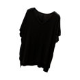 thumbnail image 1 of Olyvenn Stylish Womens Casual Solid Color Tees Shirts V-Neck Batwing Sleeves Sport Blouses Basic Loose Fit Breathable Comfy T-Shirt Black 12, 1 of 3