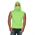 thumbnail image 1 of Olyvenn Fishing Shirts for Men Women Hooded Sun Protection T-Shirt with Mask Short Sleeve UPF 50+ Rash Guards Cooling Hoodies Green XL, 1 of 8