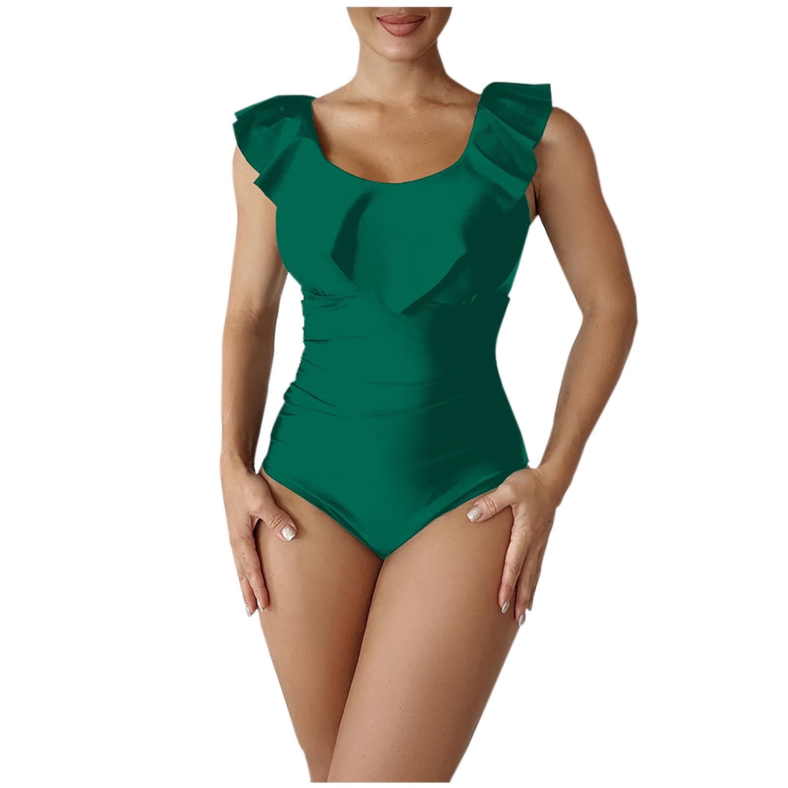 Olyvenn Sales Women's One Piece Bodysuit Strappy Tight Bathing