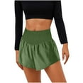 thumbnail image 1 of Olyvenn Gym Shorts Women High Waisted Shorts for Women Summer Running Athletic Workout Pants Casual Lounge Shorts Army Green M, 1 of 7