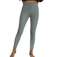 thumbnail image 1 of Olyvenn High Waisted Leggings for Women Tummy Control Butt Lifting Yoga Pants Soft Stretchy Workout Non See Through Leggings Silver S, 1 of 7