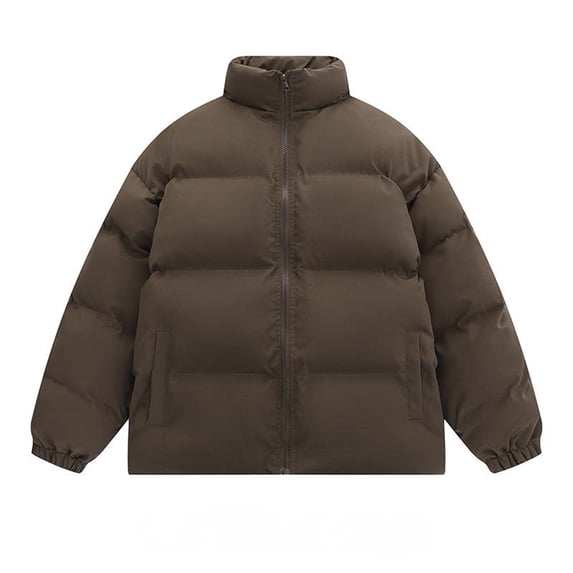 Olyvenn Jacket Thick Down Jacket Men Coat Snow Parkas Warm Clothing Cotton Padded Winter Down Jacket Coats Outerwear Coffee 12