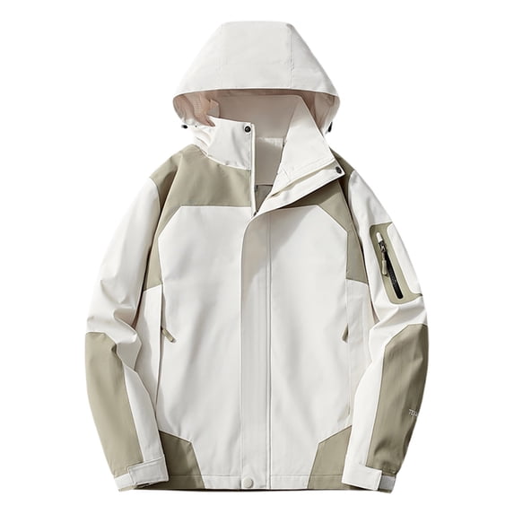 Olyvenn Plus Size Womens Oversize Lightweight Windbreaker Jacket Loose Long Sleeve Hooded Zipper Coat Hiking Fishing Active Raincoat Mint Green XL