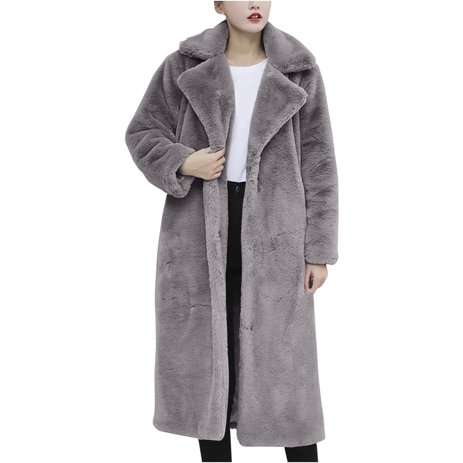 Olyvenn Fashion Women's Winter Long Bear Fluffy Oversized Faux Fur