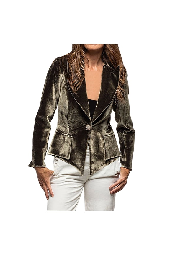 Solid Color V-neck Button Up Cardigan Long Sleeved Velvet Jacket Casual Casual Wear Lightweight Soft Comfortable Suitable for Various Occasions Women's Outerwear Army Green XXL