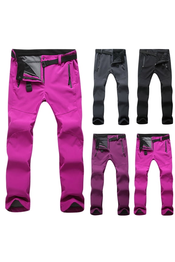 Spring Winter Woman Men Camping Hiking Soft Trendy Waterproof Warm Windproof Walk The Outdoor Skiing Trousers Black 8