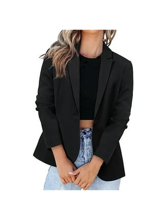 Olyvenn Deals Women Solid Long Sleeve Office Coat Cardigans
